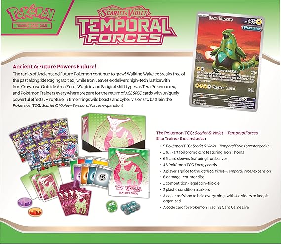 Scarlet & Violet Temporal Forces Elite Trainer Box  Walking Wake